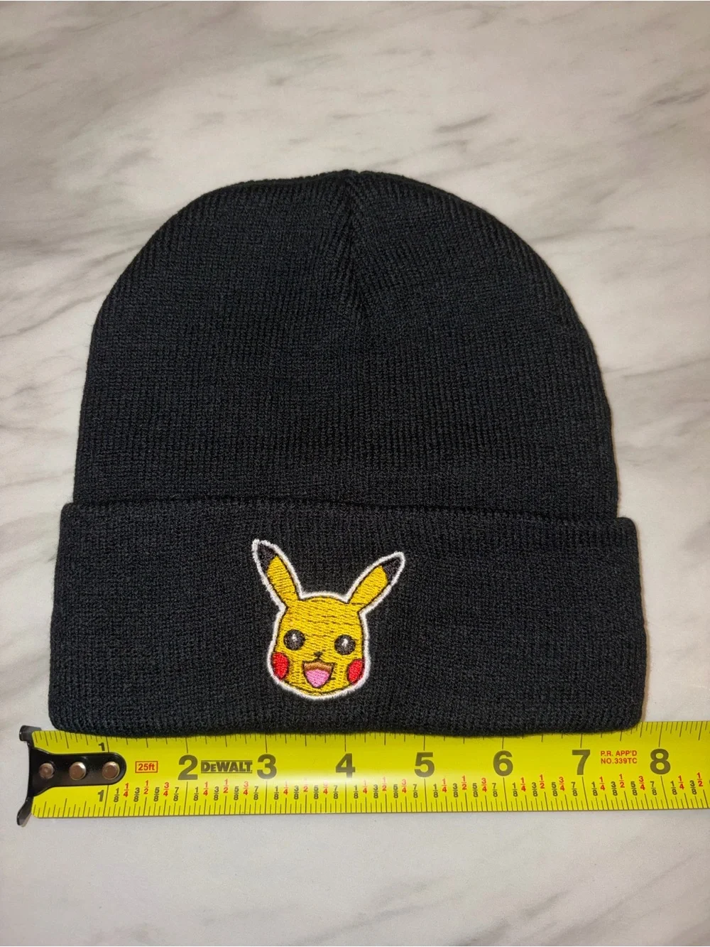 NWOT Pokémon Pikachu Beanie Set of 2 Black Blue Knit Winter Hats Kids Youth